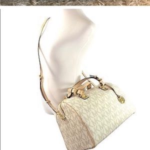 MK Grayson satchel Vanilla